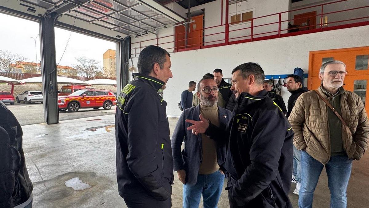 Miguel Ángel Morales agradece la labor del SEPEI de Cáceres tras las borrascas que azotaron la provincia