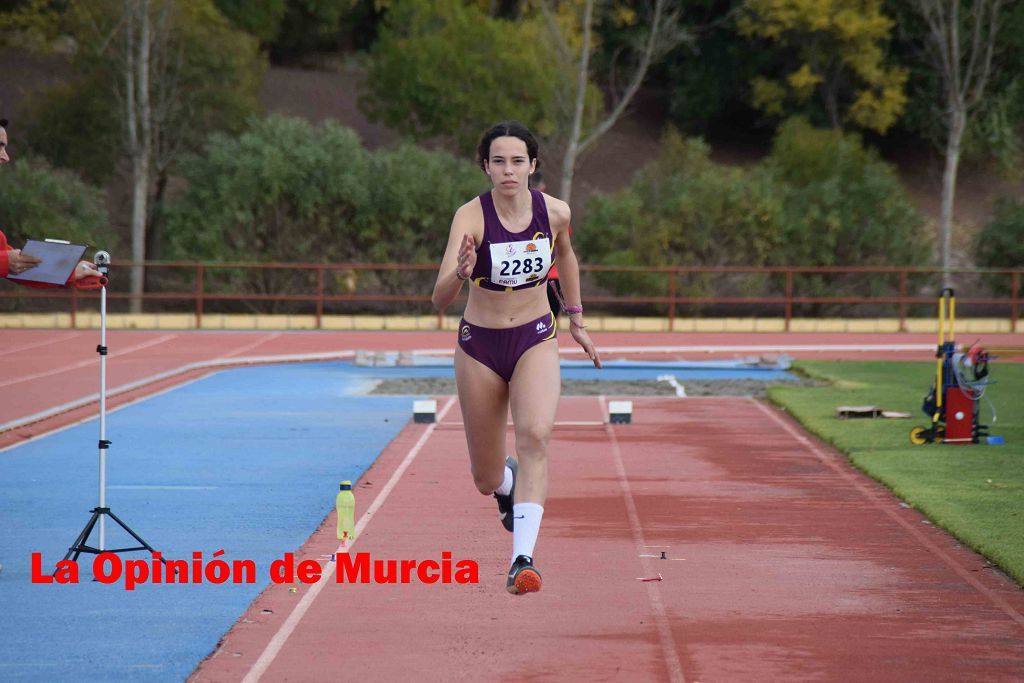 Regional absoluto y sub-23 de atletismo en Lorca (I)