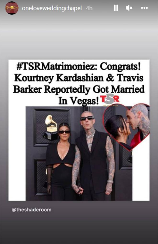 Posible boda de Travis Barker y Kourtney Kardashian