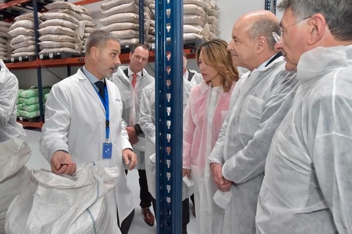 18-01-2018 AGÜIMES. Xiana Méndez, secretaria de Estado de Comercio, inaugura en Arinaga las instalaciones de Nektium. Fotógrafo: ANDRES CRUZ