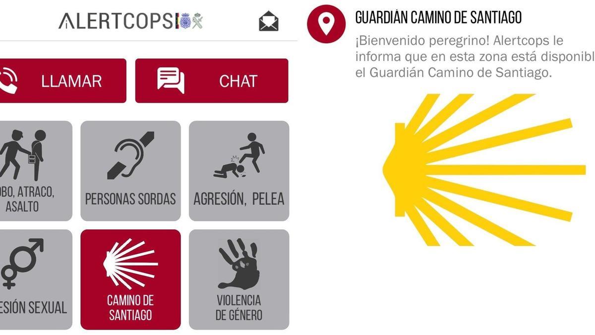 Avisos y adaptaciones de ‘AlertCops’, app gratuita para cubrir estas rutas.