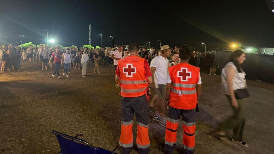 Dos traumatismos en el ferial de Badajoz requieren su traslado al hospital en la noche del viernes