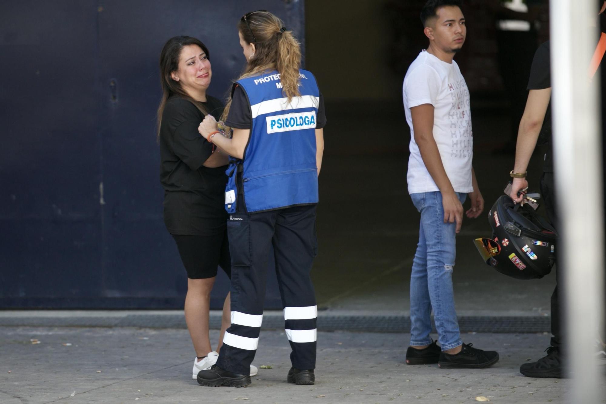 Las imágenes de la zona de ocio de Atalayas tras el incendio en dos discotecas