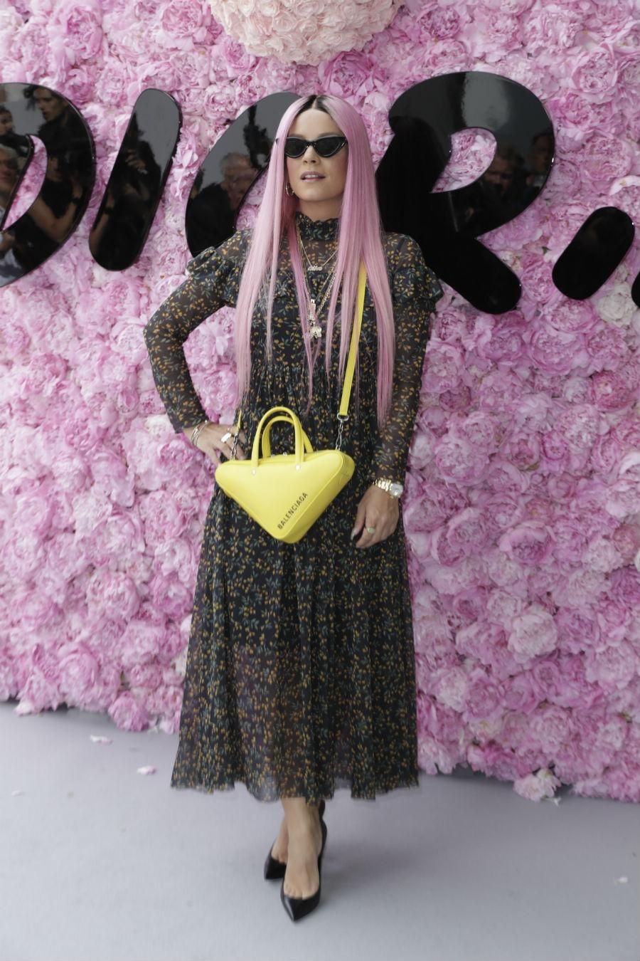 Lilly Allen en el desfile de Dior Homme en París