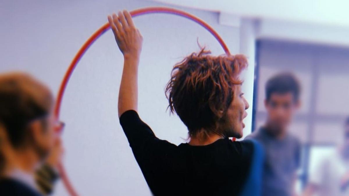 Ilaria Cieri durante una formación.