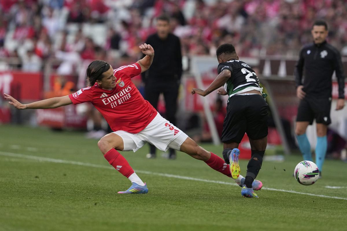 Álvaro Carreras, en un Benfica-Sporting.