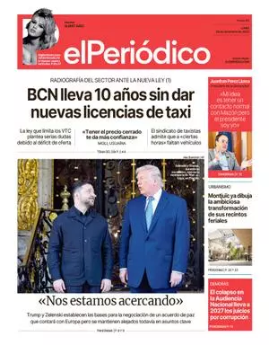 La portada de EL PERIÓDICO del 29 de diciembre de 2025