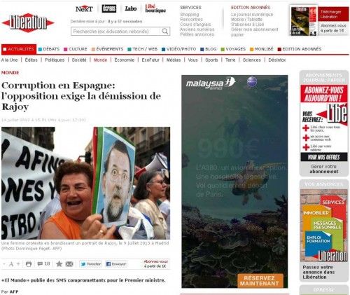 La prensa internacional sobre el 'caso Bárcenas'.