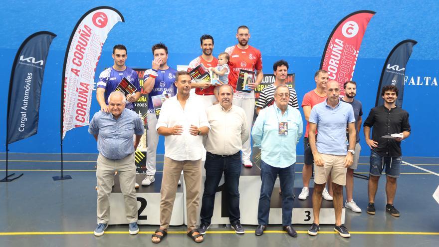 Berrogui-Medina y Ayarra-Ibáñez se llevan el Gran Premio de Pelota disputado en A Coruña