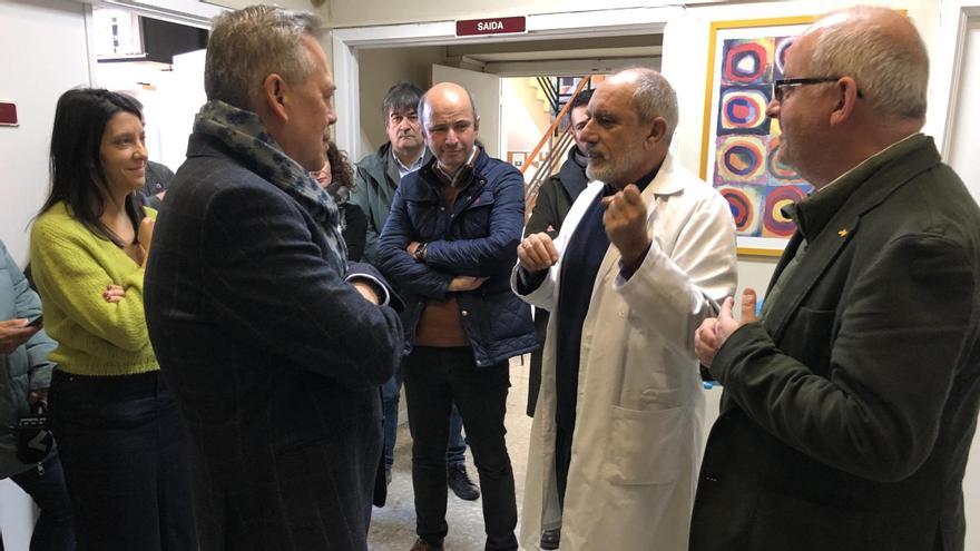 Por la izquierda, María Sampedro, Antonio Gómez Caamaño, Vicente Mariño, Jesús Cartelle y Ángel Facio.