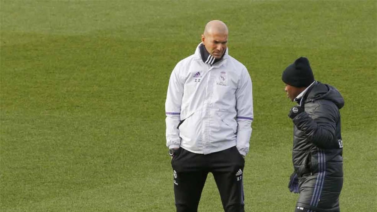 Zidane, en el último entrenamiento