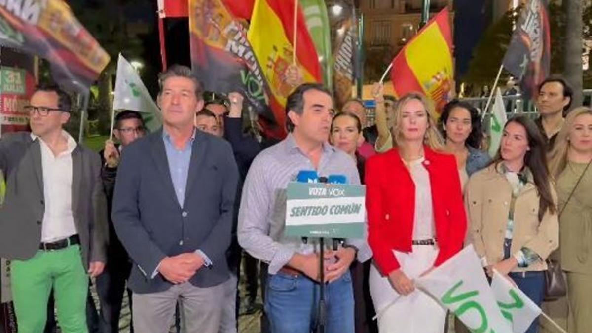 Antonio Sevilla, en el acto de inicio de campaña anoche