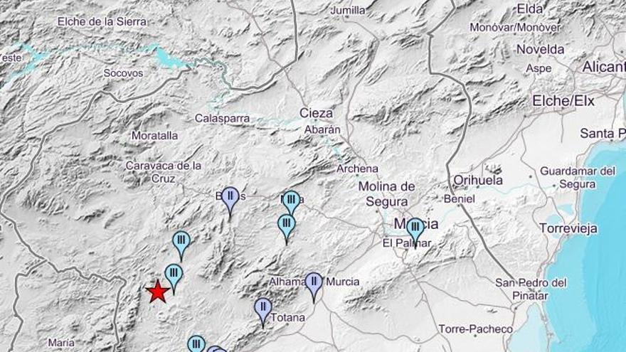 Desalojados dos colegios por el terremoto de 3,6 grados de Lorca