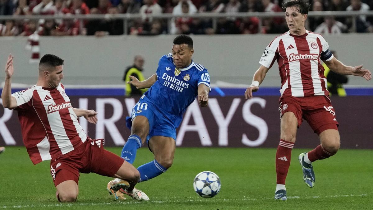 Exhibición de Mbappé en Grecia para dar la victoria al Madrid