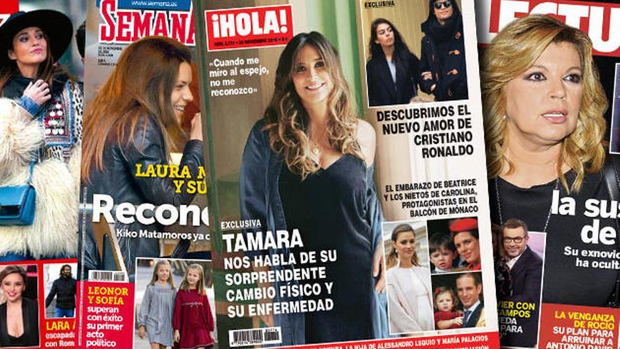 Las portadas de las revistas del corazón de esta semana.