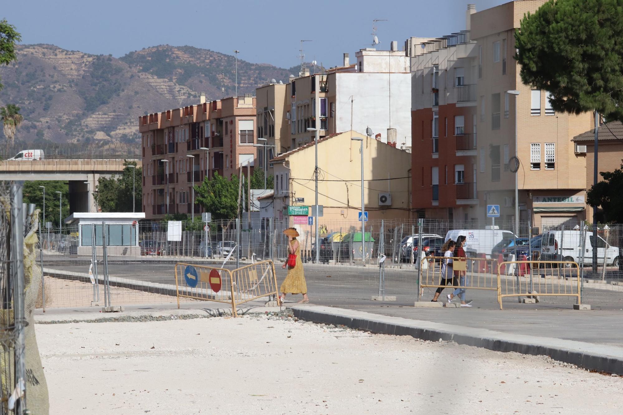 Abiertos seis nuevos pasos tras el soterramiento del ferrocarril en Murcia