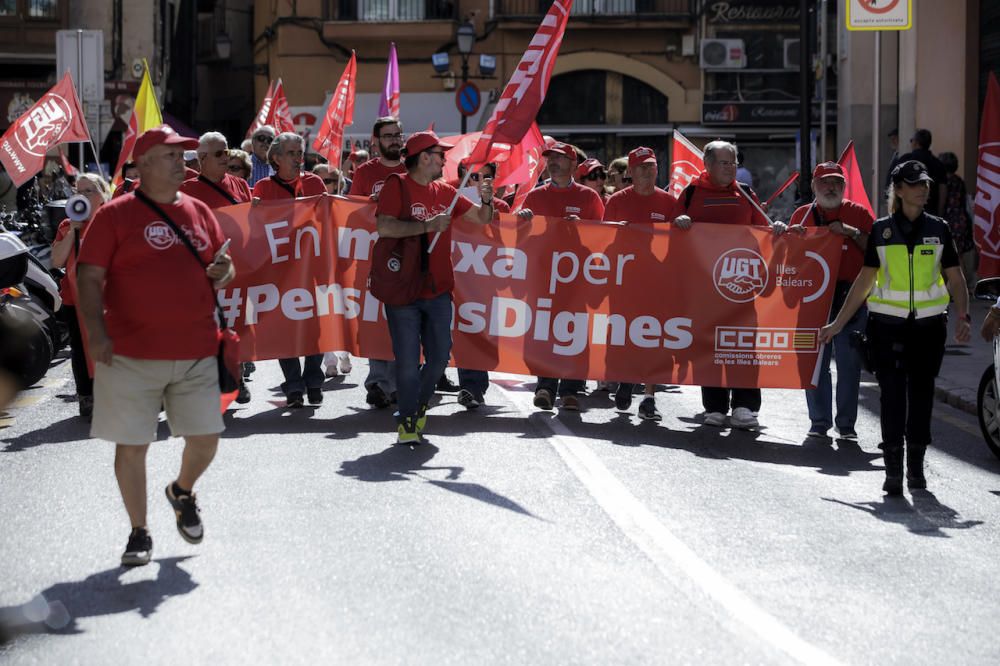 Marcha por unas pensiones dignas en Palma