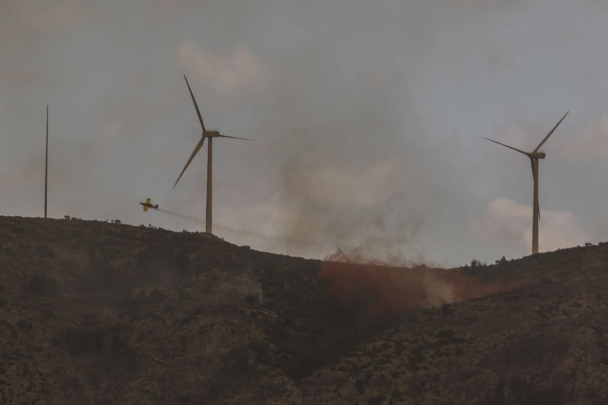 El incendio de Bejís, en imágenes