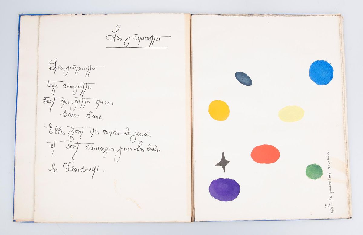 Uno de los libros de Miró a subasta