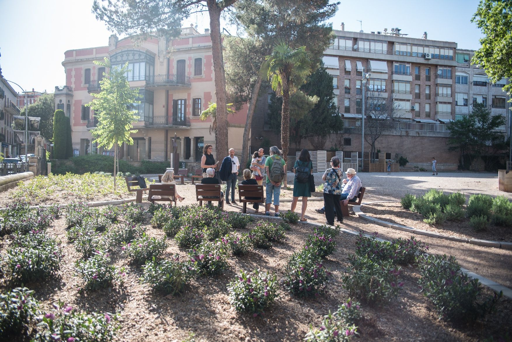 Així és el nou jardí del pati del Casino de Manresa