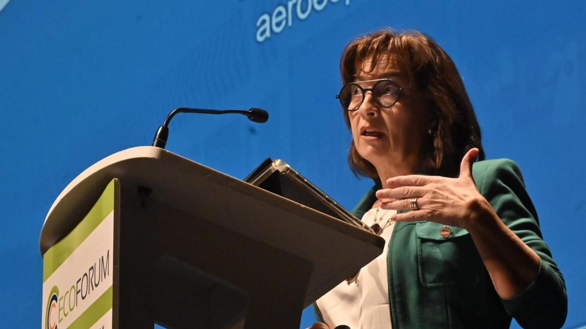 La directora general de Aerocas, Blanca Marín, en el Ecoforum.