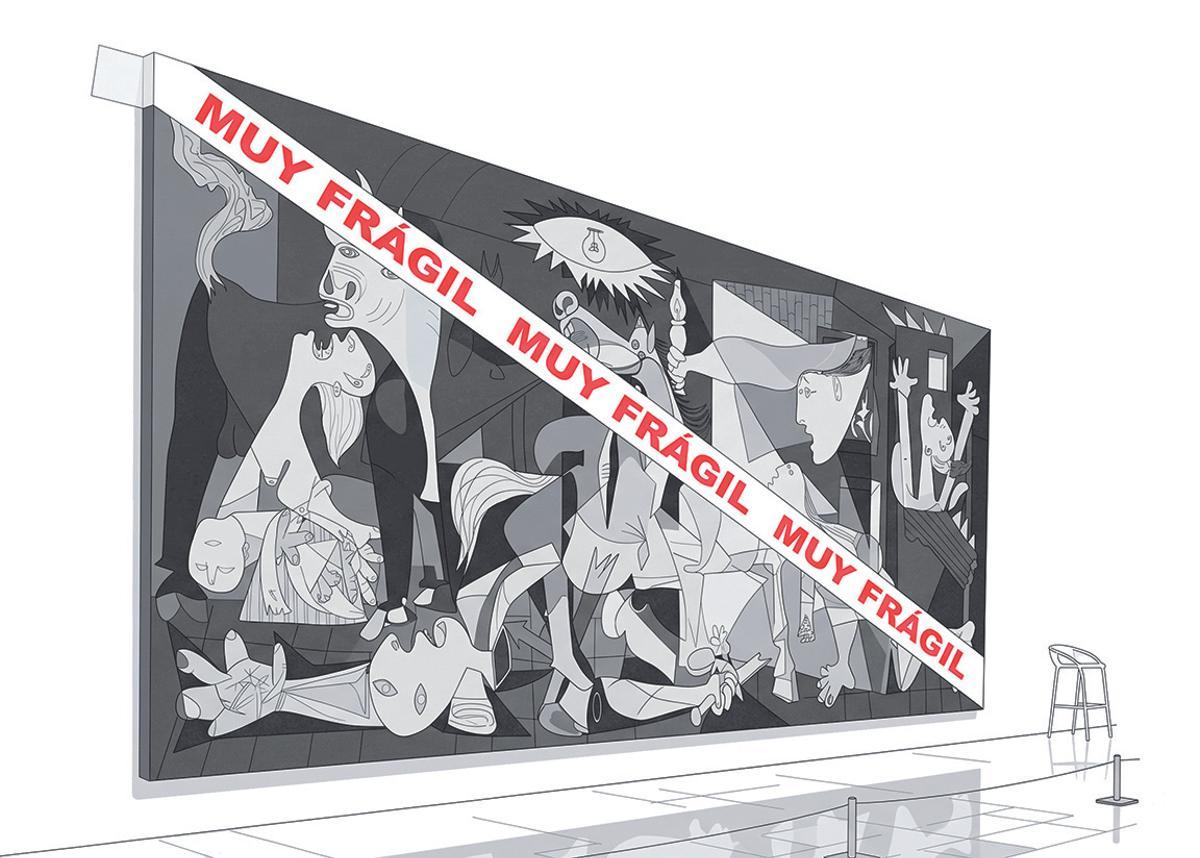 Ilustración: El viaje del Guernica. Parte 2: el regreso