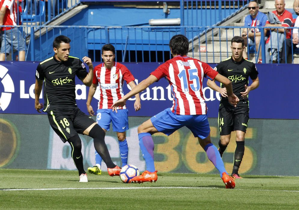 El partido entre el Atlético de Madrid y el Sporting, en imágenes