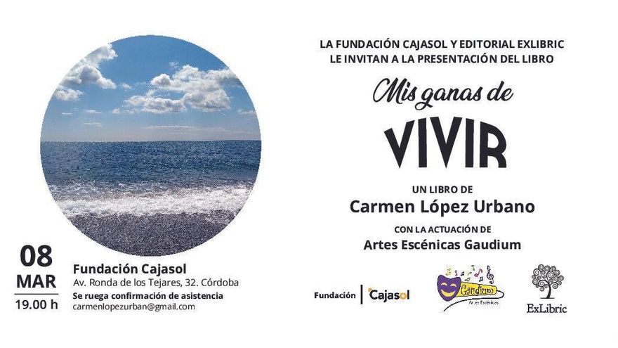 Presentación del libro «Mis ganas de vivir»