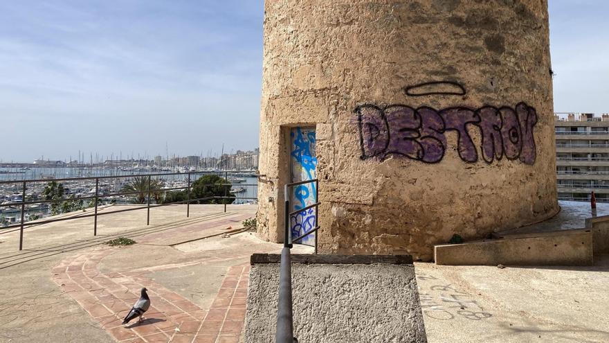 Grafiti en el Molí d'en Garleta