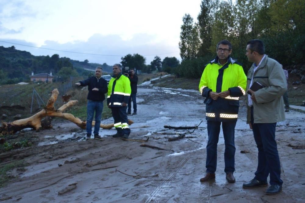 Daños en Coín tras la lluvia de anoche.