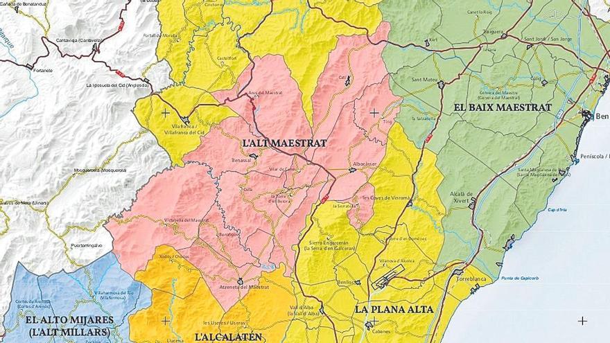 Las comarcas de Castellón se &#039;mueven&#039;: así es el nuevo mapa de la provincia