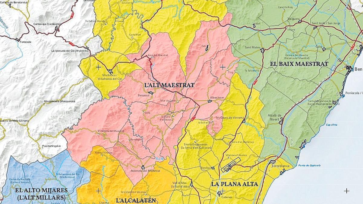 El mapa comarcal de Castellón ha variado.