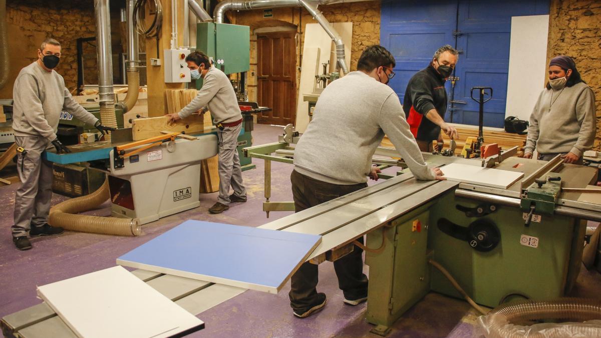 Taller de formación en el sector de la madera en las instalaciones de AFA Formación