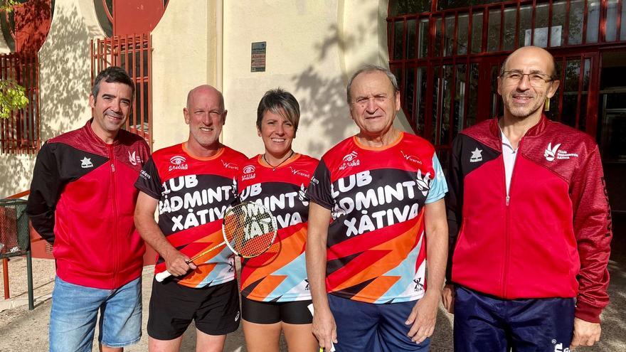 El Club Bádminton Xàtiva regresa del Máster Senior de Toledo con tres medallas