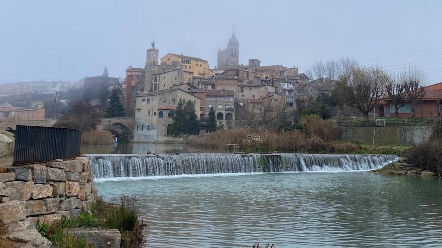 El riu Llobregat en el seu pas per Gironella, on es van detectar les primeres llunes d'hidrocarburs