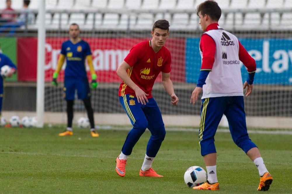 Entrenamiento de la Selección Sub-21 en Murcia