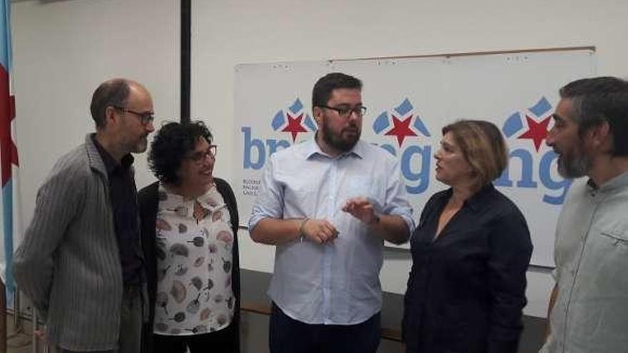 Representantes del BNG en varios municipios del área de Vigo.