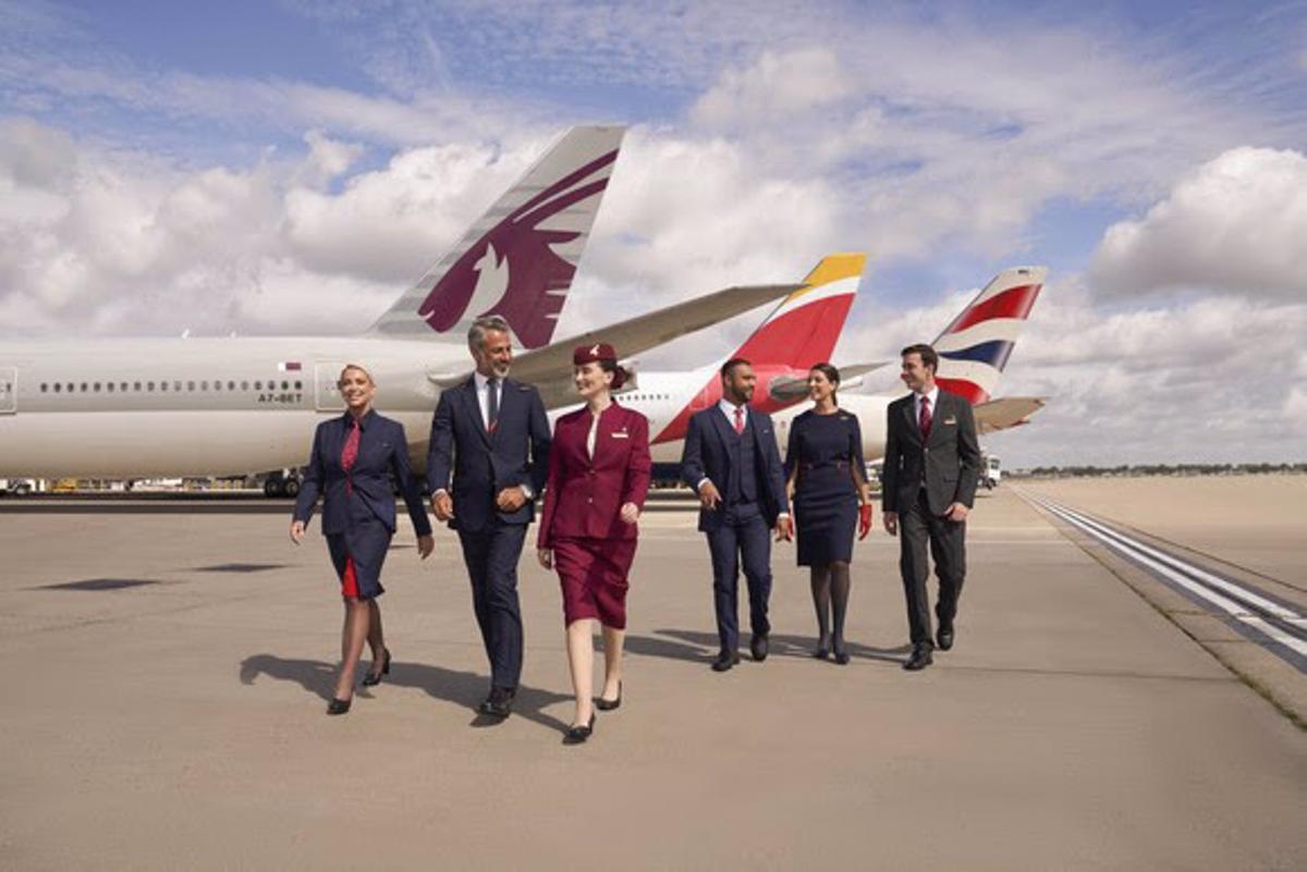 Iberia se une al acuerdo de negocio conjunto de British Airways y Qatar Airways.