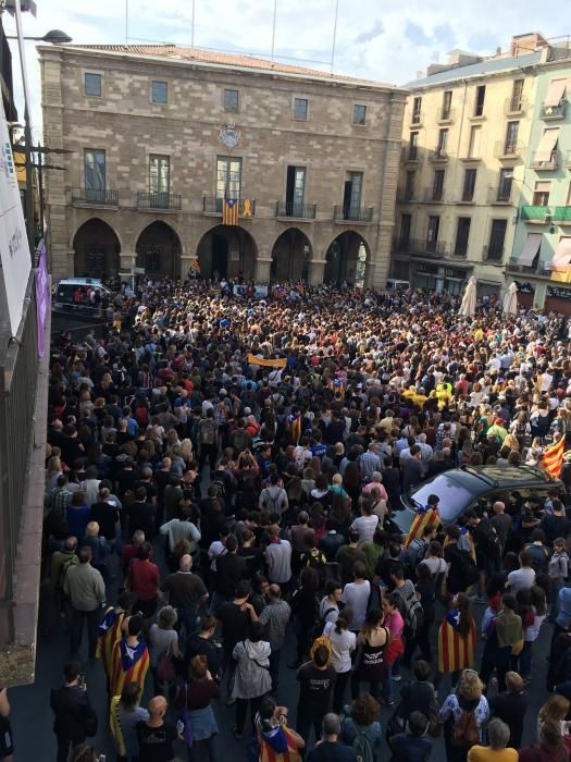 Respostes a la sentència: centenars de persones es manifesten a Manresa contra la sentència