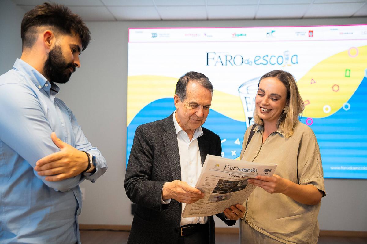 Los ejemplares de Faro da Escola, a imprenta