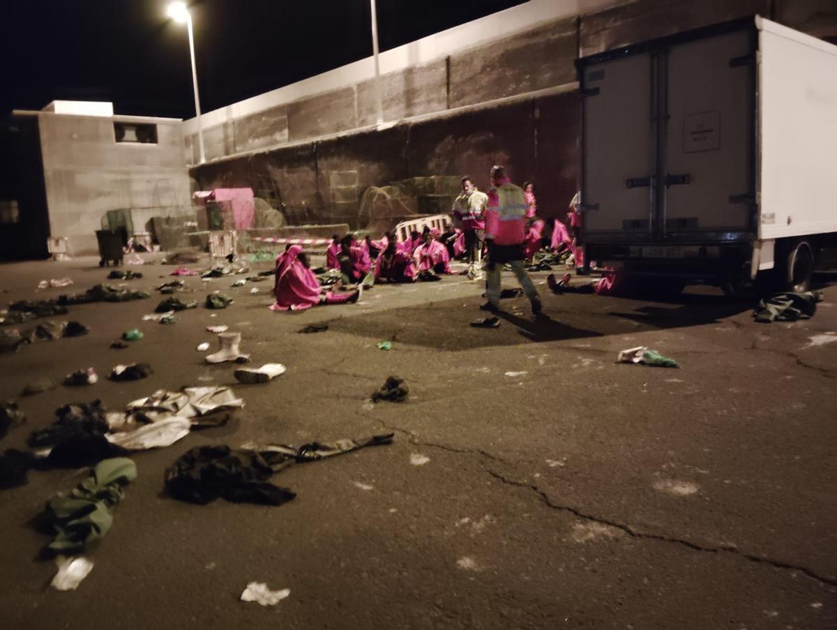 Llegada de una patera a Tenerife