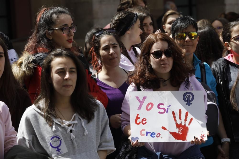 Manifestación en Gijón.