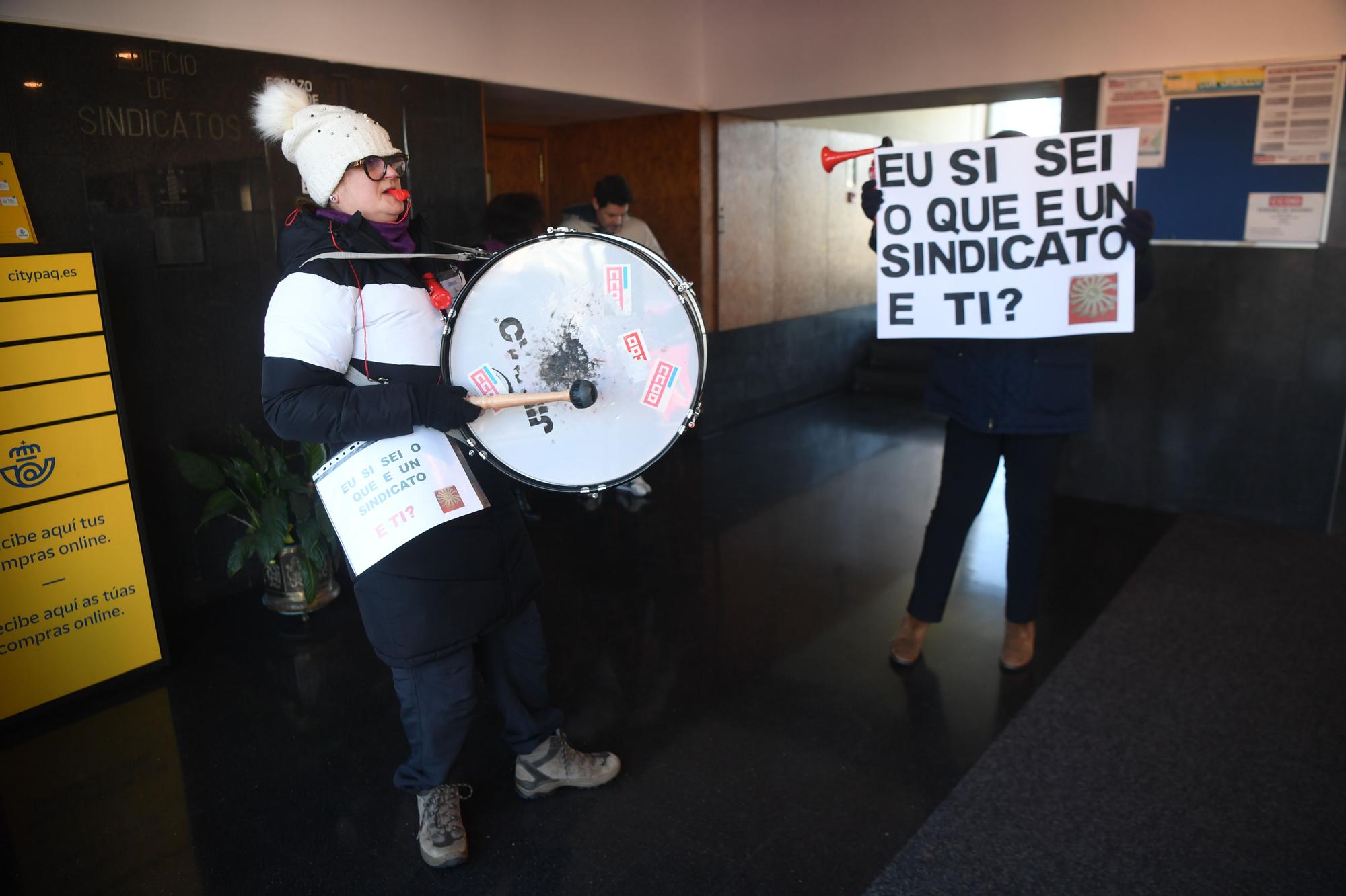 Trabajadores de CCOO en Galicia inician huelga para pedir aumento salarial