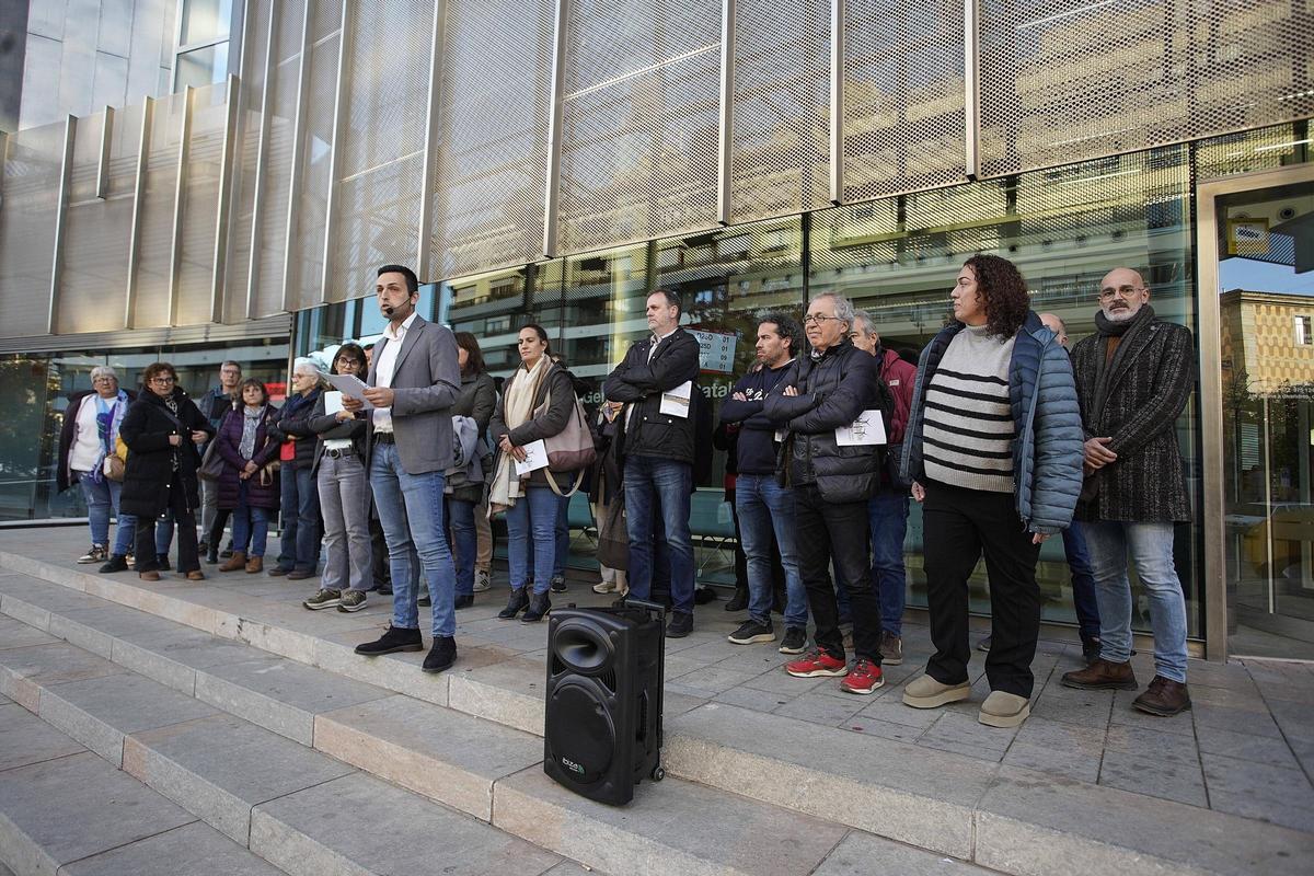 Les imatges de la protesta en contra del Parc Eòlic