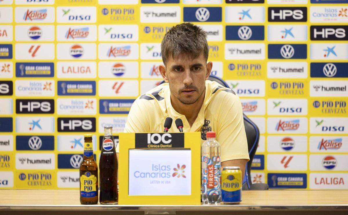 Fuster, en la sala de prensa de Barranco Seco.