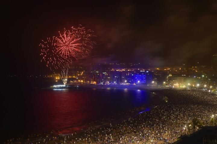 Fuegos de San Juan desde Las Canteras