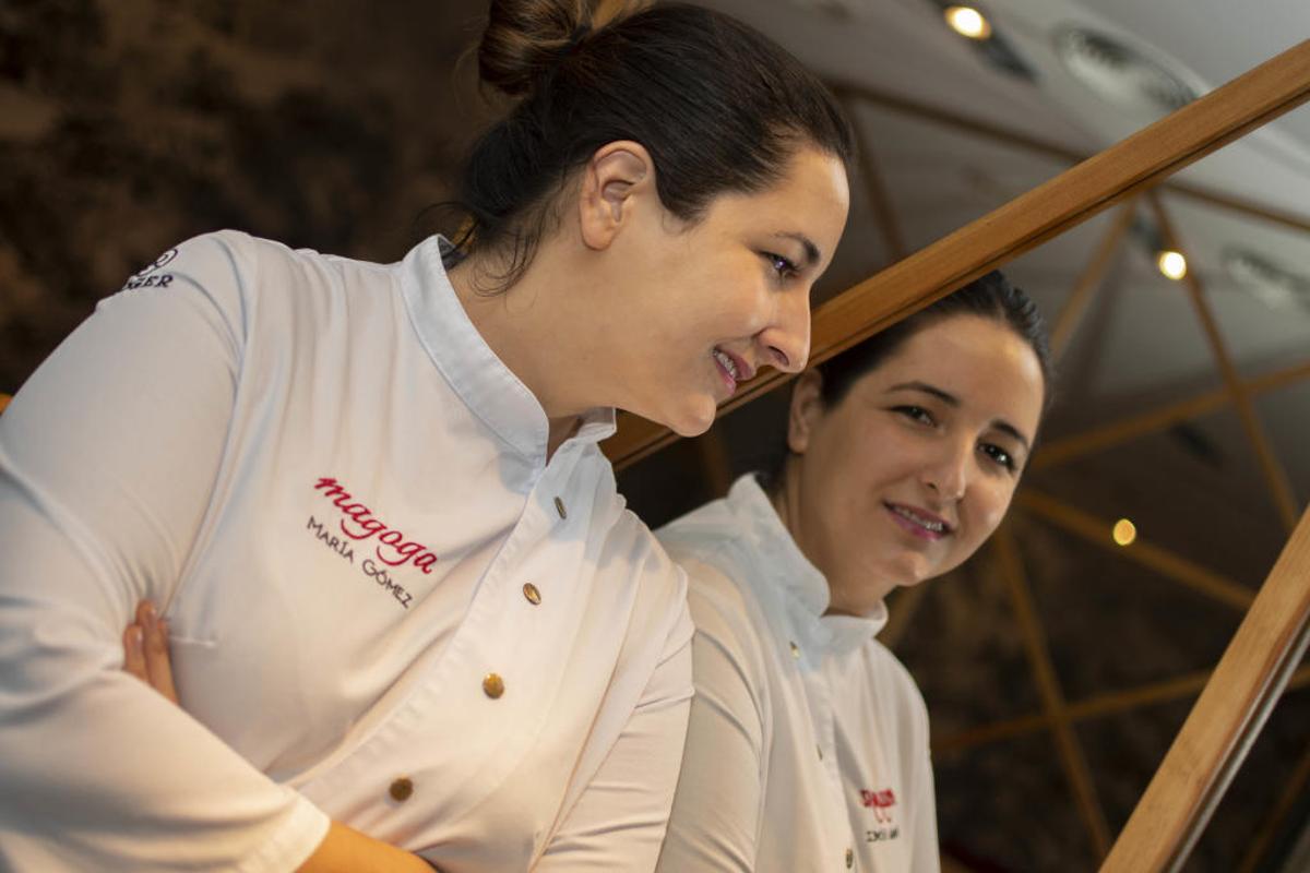 María Gomez, chef de Magoga, en un rincón del restaurante.