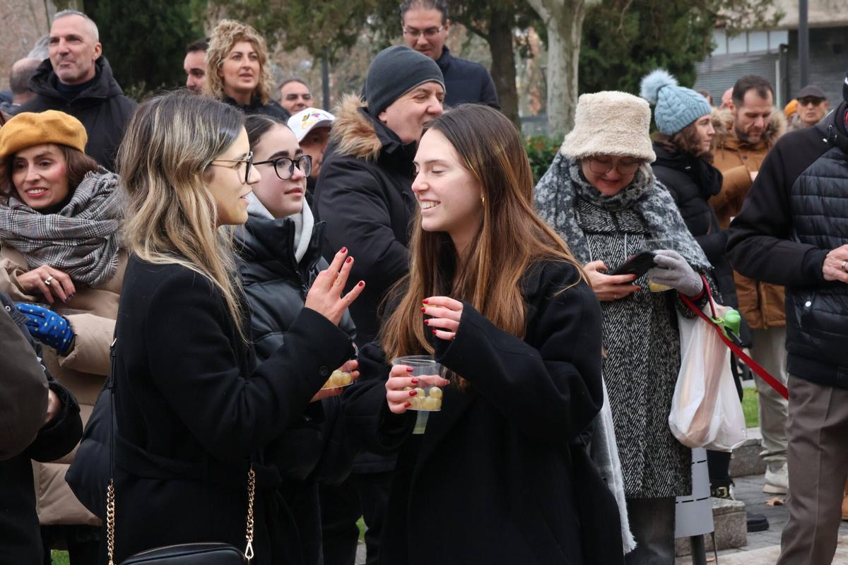Celebración de las campanadas en el Mercado de Abastos de Zamora.