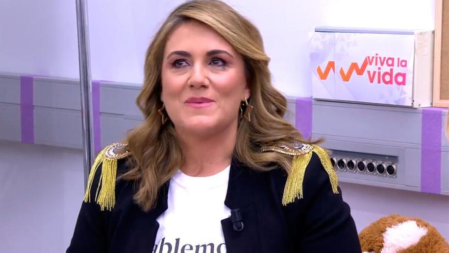 Carlota Corredera durante la entrevista // Viva la Vida