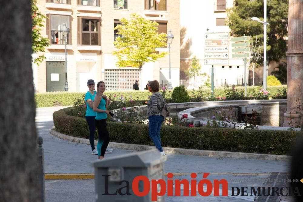 Desescalada en Caravaca: Los 'runners' se ataviaro